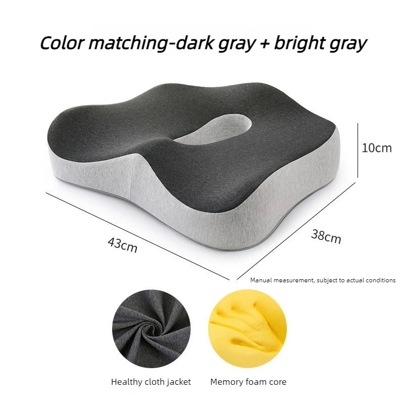 2026 New Ergonomic Memory Foam Tailbone Cushion Breathable Car Seat Pad Suitable for Office Chairs and Non-slip Soft Support