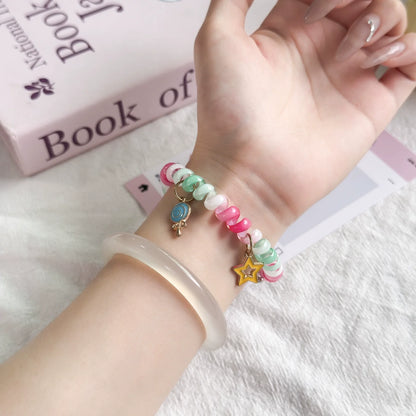 Strap for Apple Watch Bands Ultra2 3 49mm 40mm 41mm 44mm 46mm Stretchable Cute Scrunchie Brecelet iWatch Seires 10 9 8 7 5 SE 11