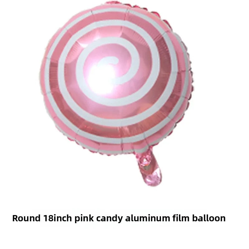 10pcs Windmill Candy Lollipop Foil Balloons 18 Inch Aluminum Film Balloon Birthday Party Christmas Wedding Decorations