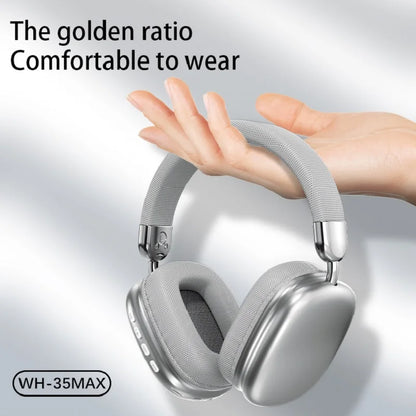 Original 9D Surround Sound Headsets Metal Wireless Bluetooth Headphones with HD Mic Noise Reduction Gaming Earphones for iPhone