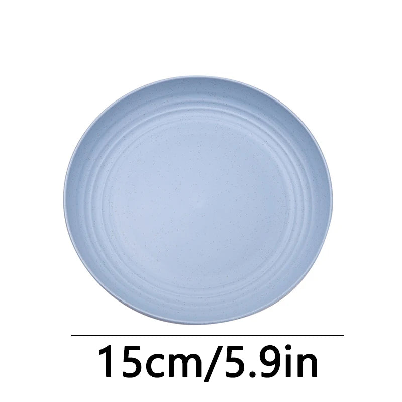 Fruit Plate, Round Salad Dessert Plate, Plastic Plate Can Be Used For Snacks, Nuts Can Be Stacked And Not Easily Broken