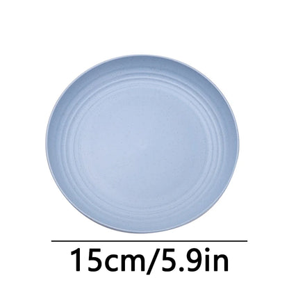 Fruit Plate, Round Salad Dessert Plate, Plastic Plate Can Be Used For Snacks, Nuts Can Be Stacked And Not Easily Broken