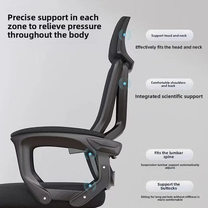 Ergonomic Computer Chair Long Hours Comfort Reclining Backrest Height Adjustable Office Home Dorm Gaming Chair Office Chairs