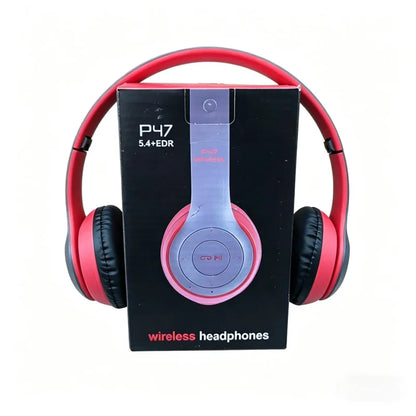 Wireless Headset Bluetooth 5.0 Foldable Sport Over Ear Headphones Stereo Bass Earphone for Running Gaming Phone Tablet
