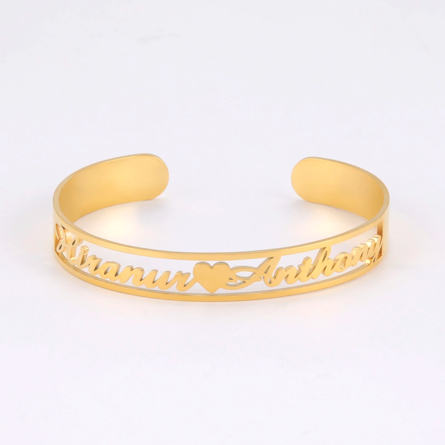 Personalized Name Bracelet for Women Men Custom Jewelry Stainless Steel Customized Bangle Gold Color Arabic Name Birthday Gifts