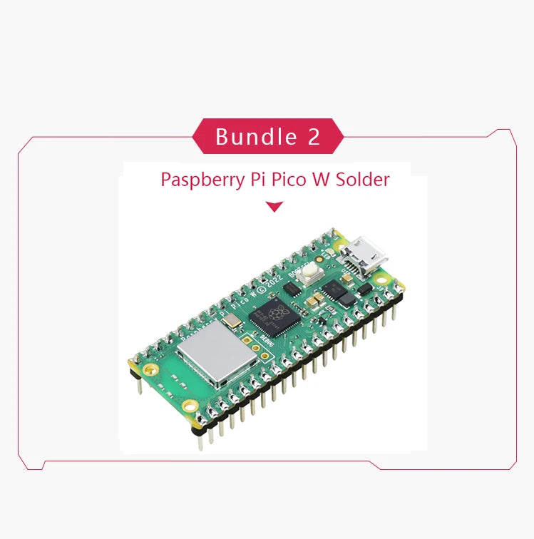 Original Raspberry Pi Pico/2, Pico with Wireless WiFi Development Board, Pico or Pico H with Pin Header, Support MicroPython/C++