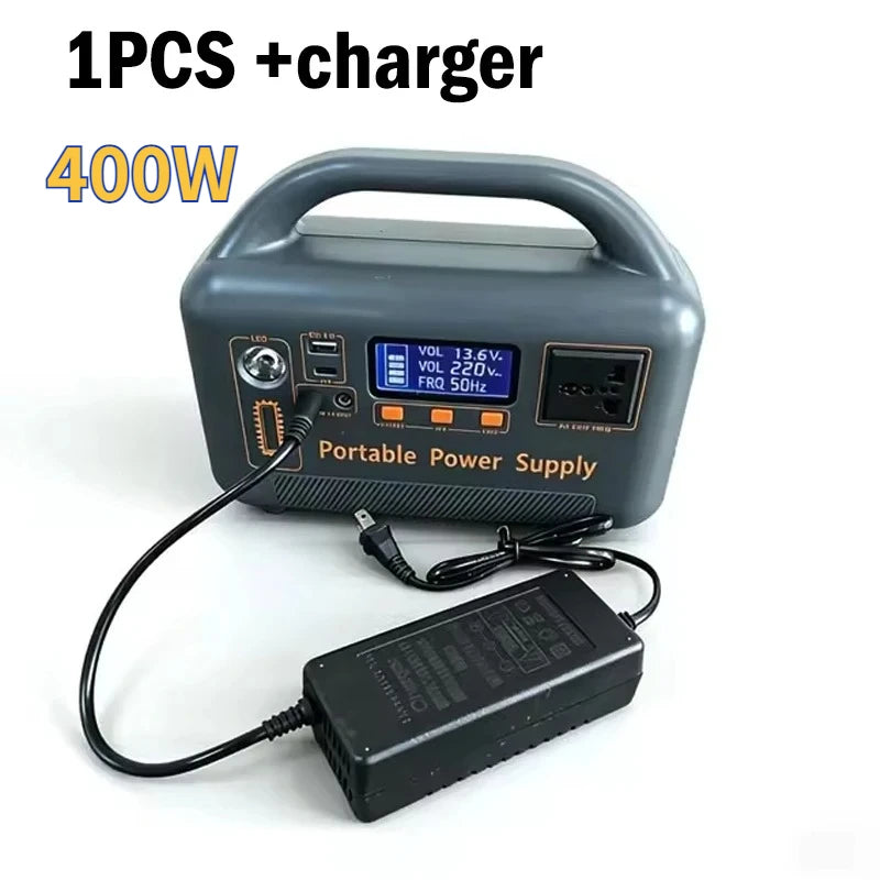 500W 220V Portable Power Station Solar Generator 461Wh 36Ah LiFePO4 Battery Power Bank for Outdoor Camping RV Emergency Energy