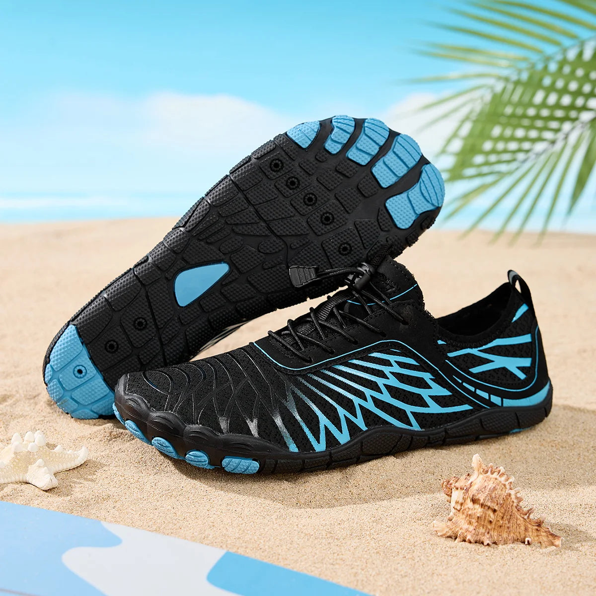 Women Men Aqua Shoes Beach Barefoot Water Sneakers Unisex Lightweight Quick Dry Outdoor Upstream Wading Swimming Fishing Shoe