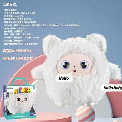 AI Intelligent Interactive Plush Doll Toy Voice Talking Chat Kids Early Educational Robot Electronic Pet Gift for Boys Girls
