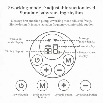 Hands Free Electric Breast Pumps Mother Milk Extractor Portable Breast Air Pump Wearable Wireless Breast pump UV disinfectable