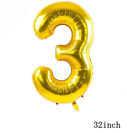 New 1Set Numberblocked Party Supplies TV Show Number Latex Balloons Toy Decor Happy Birthday Banner Bunting Cake Topper Balloon