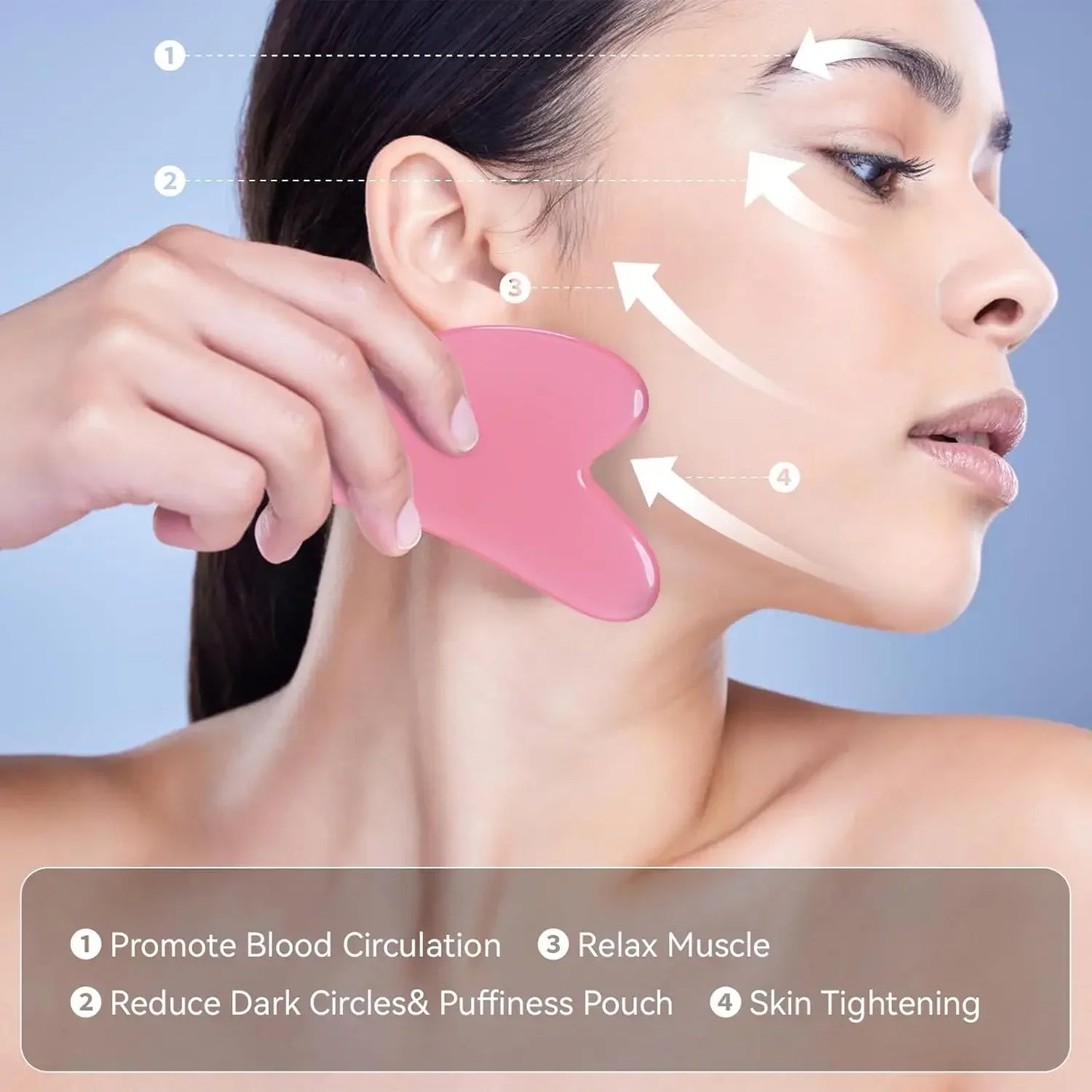 Resin Body Gua Sha Massage Tool Neck Back Massager Body Leg Foot Guasha Scraping Acupuncture Tool Resin Guasha Board