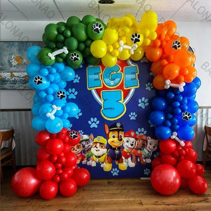 1set Paw Patrol Balloons Kids Birthday Party Supplies Cute Cartoon Anime Patrol Canine Theme Party Decoration Chase Toy Gifts