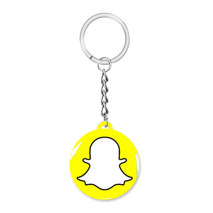 NFC Smart Epoxy Keychain for Google Instagram WhatsApp Facebook Snapchat Review Tap Keychain for Instant Customer Feedback