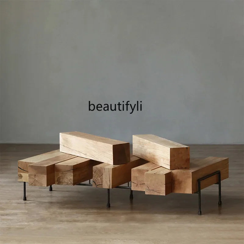 Nordic Coffee Table Solid Wood Creative Simple Living Room Table