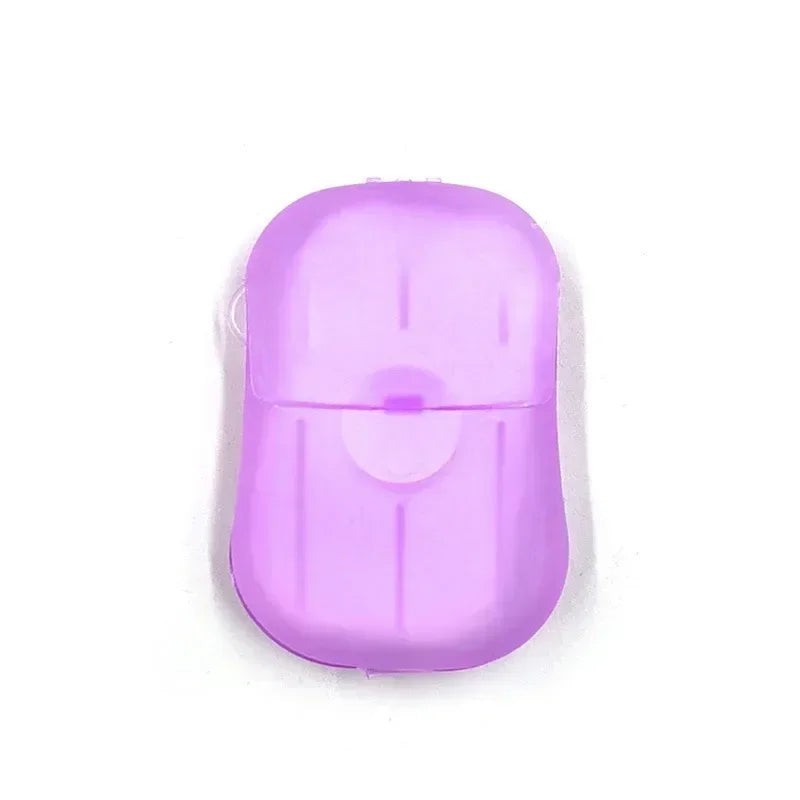 Outdoor travel disposable soap tablet box soap paper Portable hand washing tablet Small soap tablet mini soap sheet