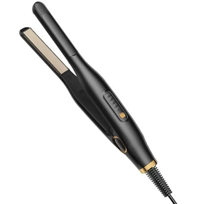 Portable Men's Hair Straightener & Curler Iron Dual Use Travel Ceramic Fast Heating Short Hair Travel Styling Tool