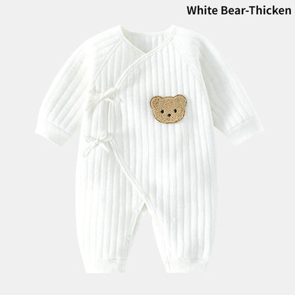 Bear Newborn Baby Clothes New Born Baby Jumpsuit for Boys Girls Cotton Toddler Rompers with Hat Bebe Outfits One-Piece Pajamas