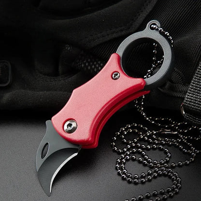 Mini Folding Knife Portable Pocket Knife Camping Food Processing Food Construction Repair Outdoor Equipment Keychain Mouth