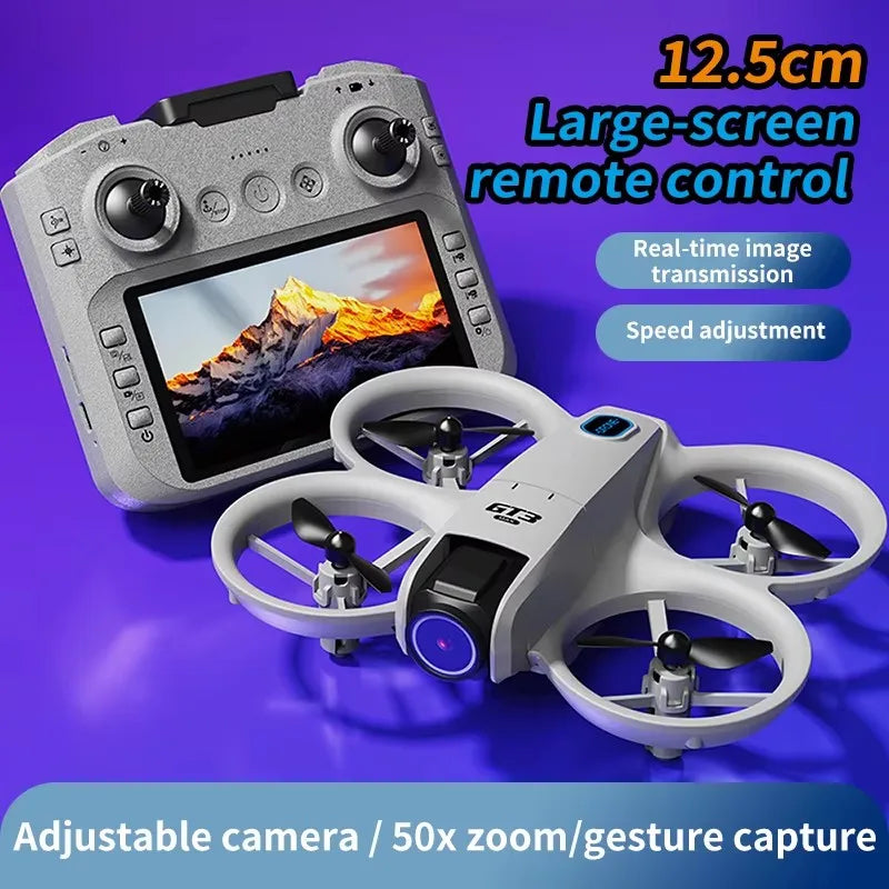 WiFi Foldable Micro Aircraft Fixed Height Freestyle Quadcopter RC Helicopter Kids Toy 8K HD Camera 2026 New Hot GT3 Mini Drone