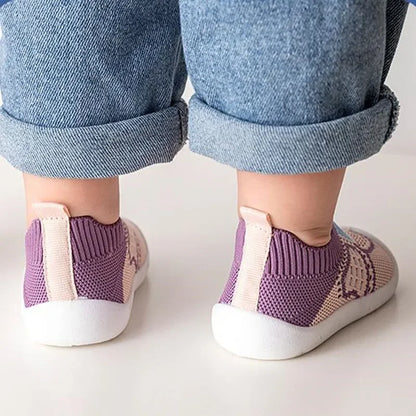 Baby Shoes Anti-Slip Breathable Infant Crib Floor Socks with Rubber