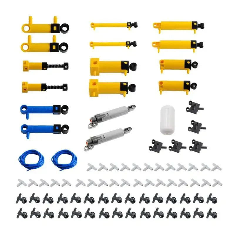 MOC Technical Hose Air Pump Tank Push Rod Putter Switch Piston Compatible With legoeds Pneumatic Parts 9641 42043 47225 61904