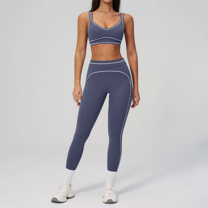 Yoga Suit 2PCS Women Tracksuits Sports Outfits Gym Clothes Running Sports Bra Suits Female Workout Yoga Clothes Athletic Wear