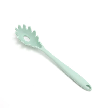 11.2 inch Pasta Fork Premium Silicone Spaghetti Strainer Heat Resistant Noodle Spoon Server Food Grade Kitchen Cooking Tools