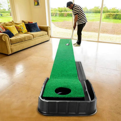 Putting Mat:Perfect Your Golf Skills with Realistic Home Practice - Improve Your Putting Stroke, Lower Your Scores, and Enjoy