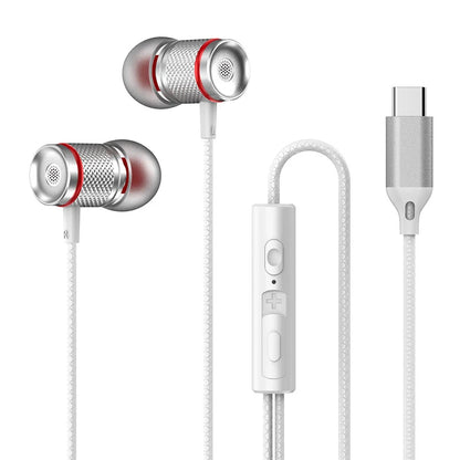 9D HIFI Heavy Bass In Ear Earphone 3.5MM Type-C Digital Headphone Stereo Wired Headset With Mic Earbuds For Samsung Android