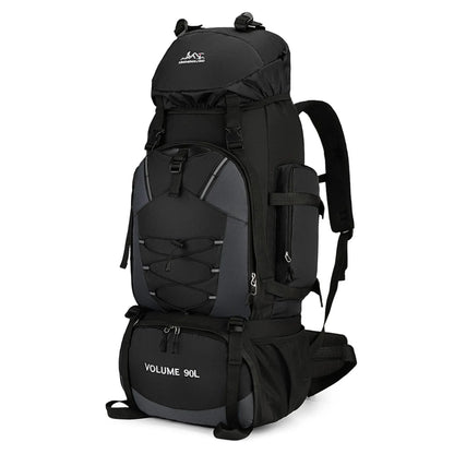 90L Hiking Backpack Men Women Large Capacity Outdoor Camping Rucksack Waterproof Travel Bag Mountaineering Trekking Bag
