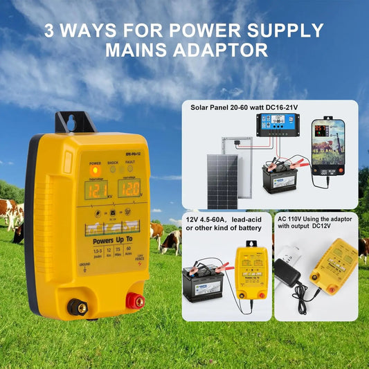 12km Electric Fence, Animal Fence, Animals, Poultry Farming, Shepherd, Waterproof Fence Tool