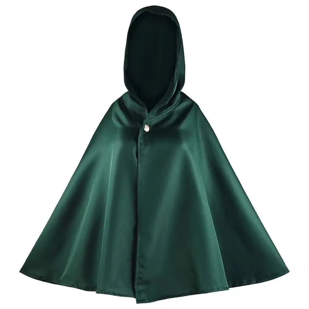 Anime Attack on Titan Cosplay Costumes Giant Cloak with Hat Shingeki No Kyojin Scouting Legion Green Cape Mens Clothes