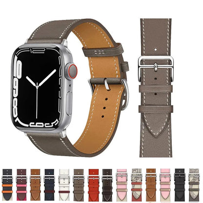 Leather Watch Straps For Apple Watch Band 46mm 44mm 49mm 45mm 42mm 40mm 41mm Bracelet Iwatch Series 11-10-9-8-7-6-5 Se-Ultra 2/3