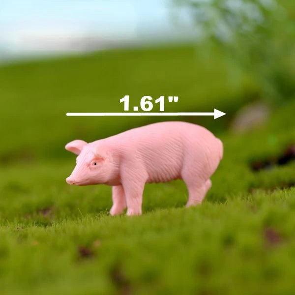 Animal Country Farm Fairy Garden Accessories Miniature Ornament Statue Figurines Landscape Bonsai Pot Dollhouse Terrarium Decor