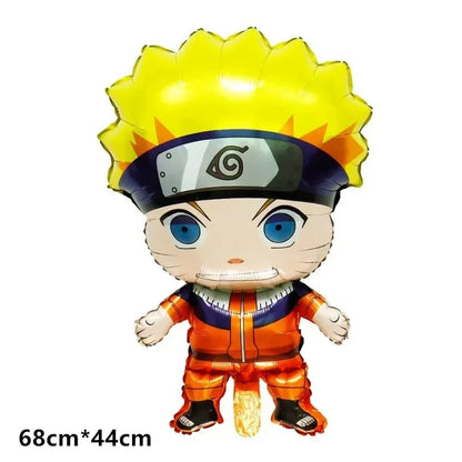Naruto Kakashi Balloons Uchiha Sasuke Ballons Happy Birthday Banner Party Decoration Kids Toy Cake Topper Disposable Tableware