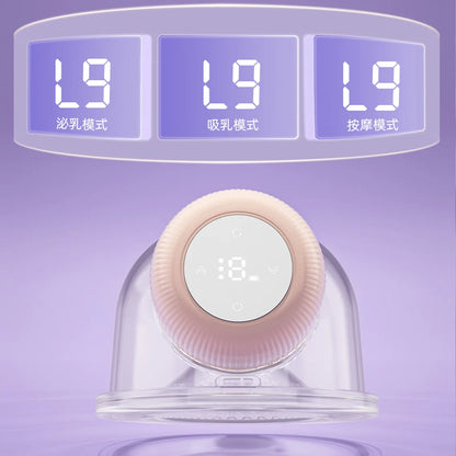 Wearable Electric Breastmilk Pump Handsfree BPA Free With 3 Mode 9 Levels Adjustable Low Noise Wireless Breastfeeding Pump