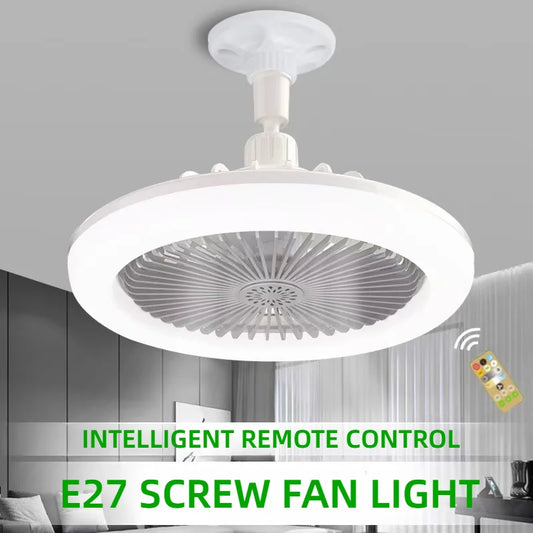 Ceiling Fan Light | E27 Base & Remote Control | Bedrooms & Living Rooms