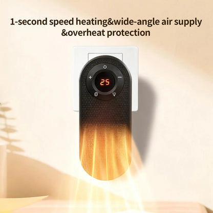 EU plug Small Quick Heater With Night Light Room Warmer Overheat Protection Household Bathroom Heater For Winter Indoor Home