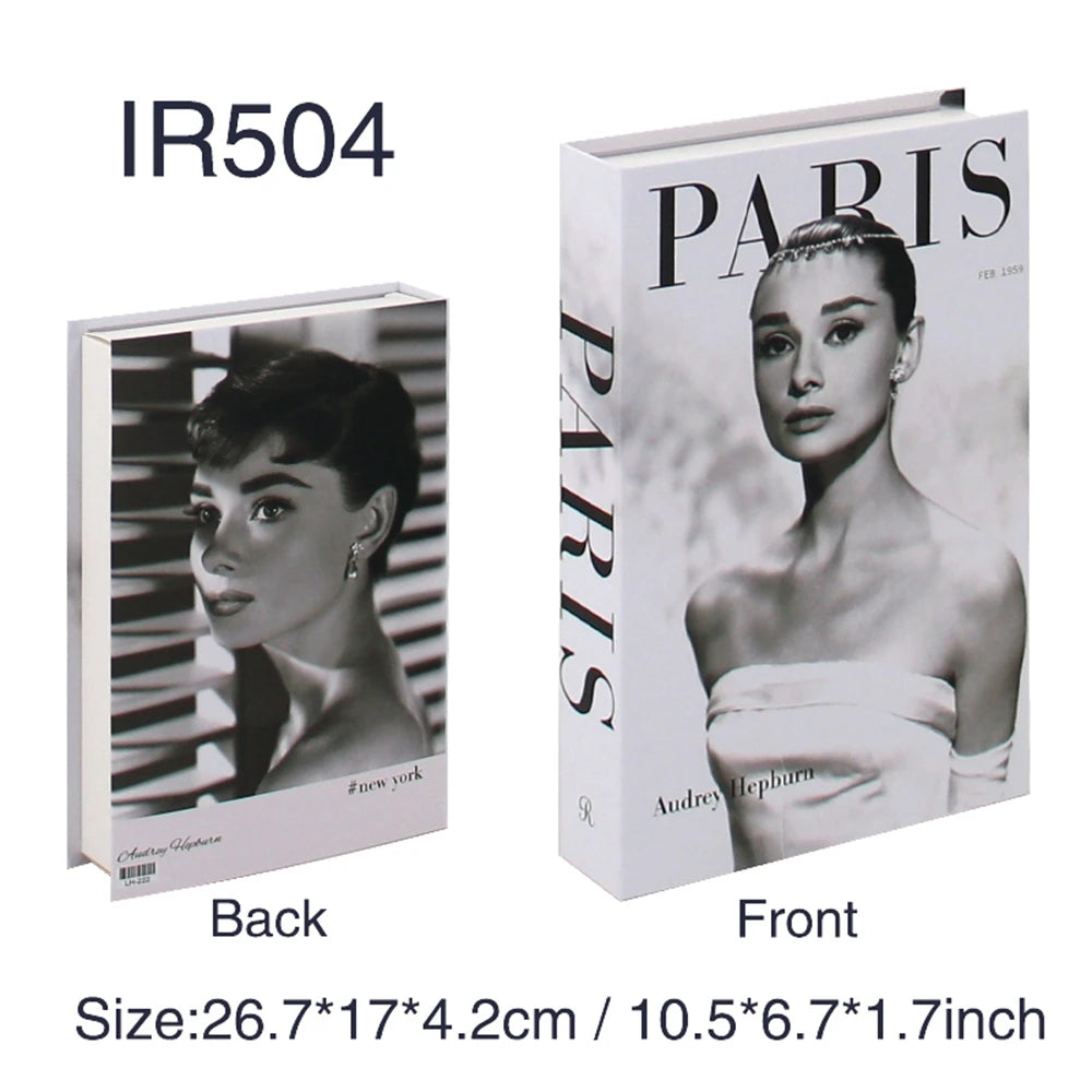 Luxury Fake Books Home Decoration Accessories for Living Room Fashion Fake Book Storage Box Simple Nordic Coffee Table Books