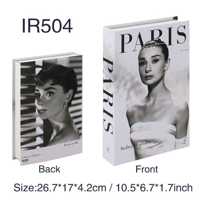 Luxury Fake Books Home Decoration Accessories for Living Room Fashion Fake Book Storage Box Simple Nordic Coffee Table Books