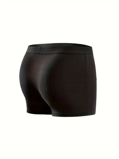 5 Packs Bamboo Fiber Man Plus Size S-2XL Underwear Men Flat Feet Gym Shorts Panties Black Underpants Gifts