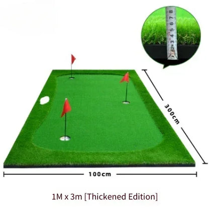 Golf Putting Greens Thickened Practice Mat Indoor Use Artificial Greens Putting Drills Large Golf Practice Mat Golf Simulators