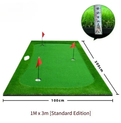 Golf Putting Greens Thickened Practice Mat Indoor Use Artificial Greens Putting Drills Large Golf Practice Mat Golf Simulators