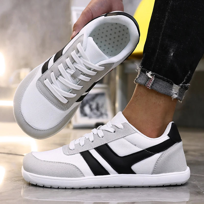 Men's Wide Toe Box Barefoot Shoes Minimalist Sports Shoes with Zero Drip Soles The Best Breathable Mesh Designer Men's Running