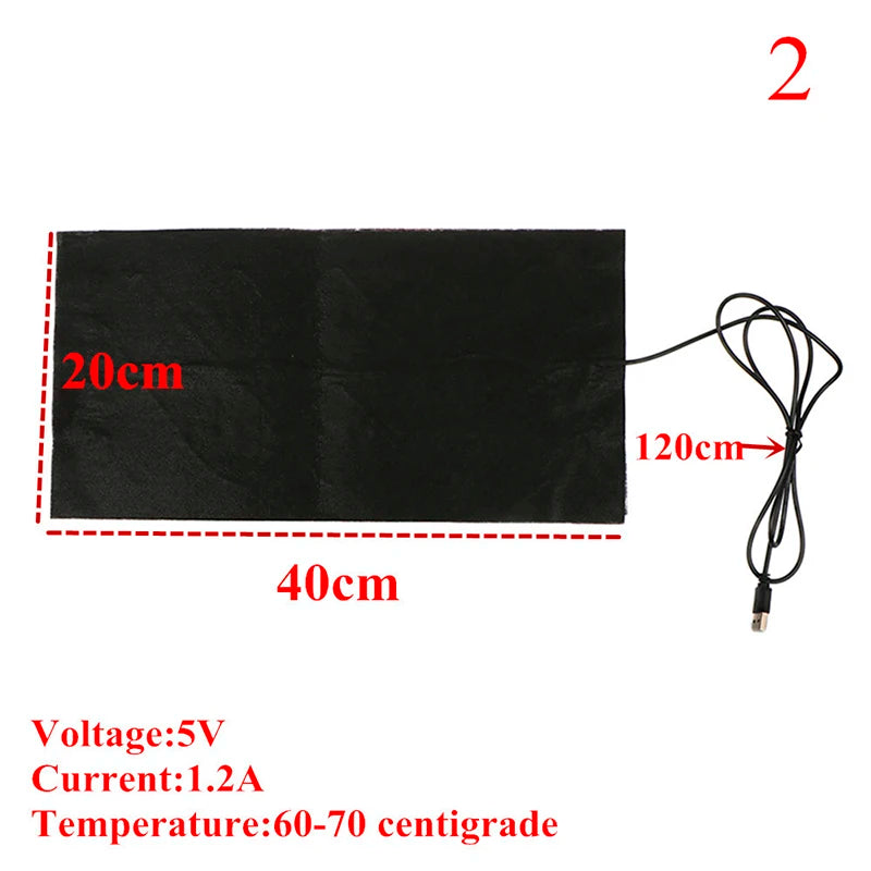Wholesale 5V USB Warm Pads Fast Heating Heater Pet cushion Warmer For Cloth Vest Shoes