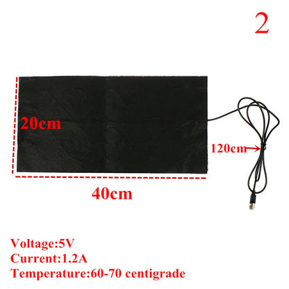 Wholesale 5V USB Warm Pads Fast Heating Heater Pet cushion Warmer For Cloth Vest Shoes