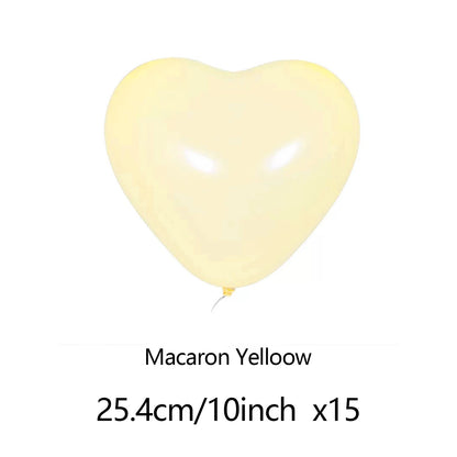 15pcs heart-shaped balloons, Maka color pink/blue/latex balloons Valentine's Day birthday wedding anniversary decoration