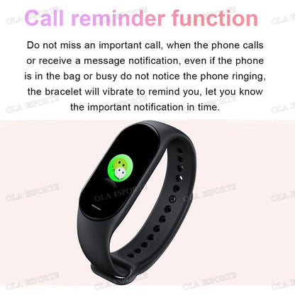 M7 Smartwatch Heart Rate Blood Pressure Monitoring Smart Watch Men Women Fitness Tracker Watch Waterproof Sports Smart Wristband