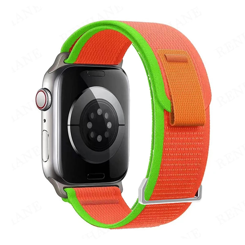 Nylon Trail Loop Strap for Apple Watch Bands 49mm 45 44 42 46 41 40 38mm Bracelet for iWatch Series 11 10 9 8 7 6 5 SE Ultra 3 2